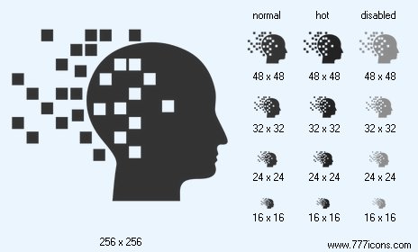 Digital Mind Icon Images