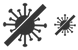 Disinfect coronavirus icons