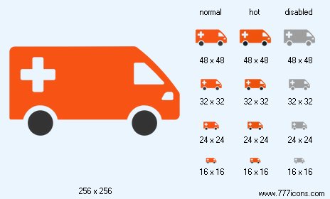 Emergency Van Icon Images