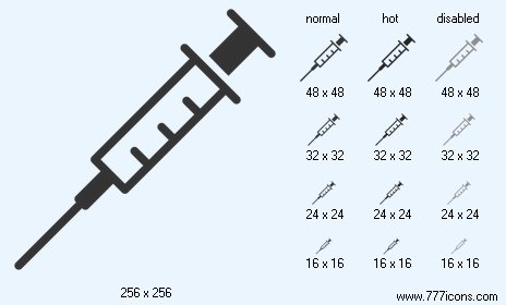 Empty Syringe Icon Images