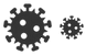 HIV virus icons