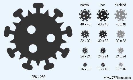 HIV Virus Icon Images