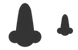 Human nose icons