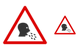 Infected patient warning icons