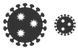 Influenza virus icons