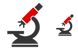 Labs microscope icons
