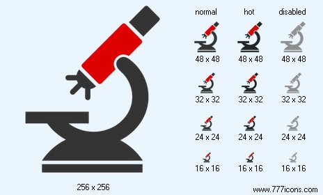 Labs Microscope Icon Images