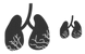 Lung cancer icons