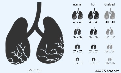 Lung Cancer Icon Images