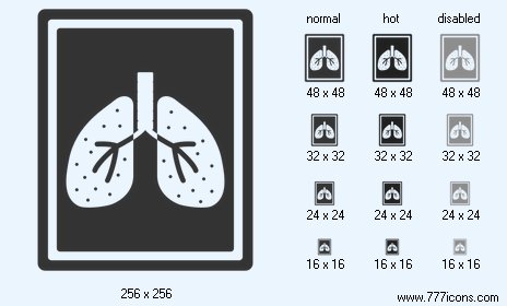 Lungs Fluorography Icon Images