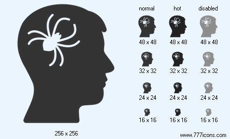 Mental Parasite Spider Icon Images