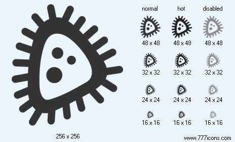 Micro Parasite Icon Images