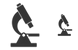 Microscope icons