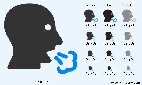 Mouth Breath Icon Images