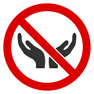No Care Hands icon