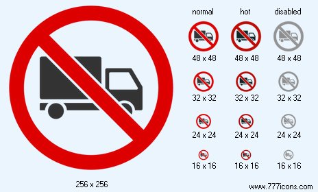 No Cargo Delivery Icon Images