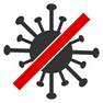 No Coronavirus icon