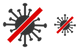 No coronavirus icons