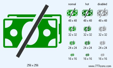 No Fees Icon Images
