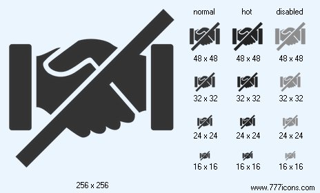 No Handshake V2 Icon Images