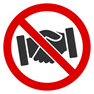 No Handshakes icon