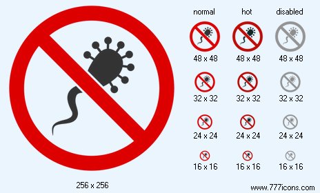No Infection Icon Images