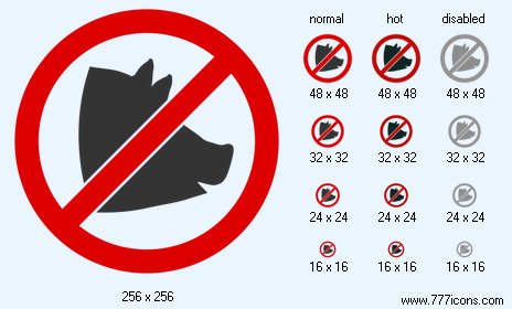 No Pig Icon Images