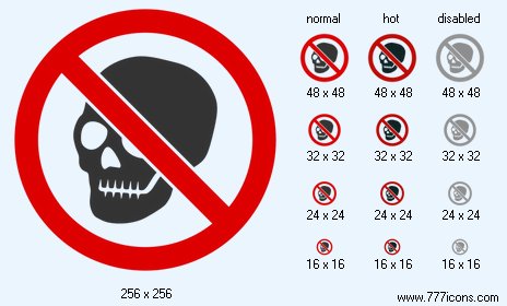 No Skeleton Skull Icon Images