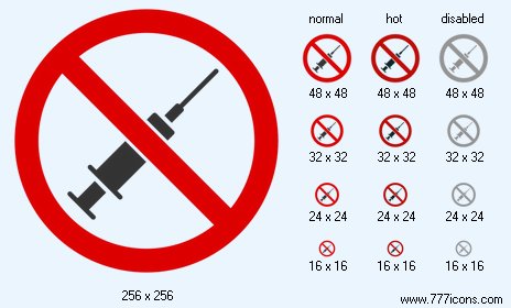 No Syringe Icon Images