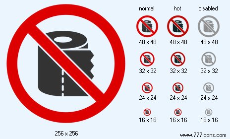 No Toilet Paper Icon Images