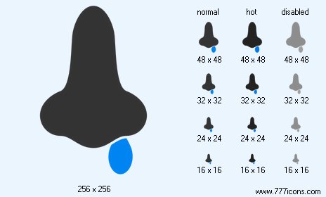 Nose Flu Icon Images