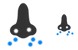 Nose flu sikness icons
