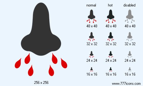 Nose Infection Icon Images