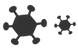 Parasite microbe icons