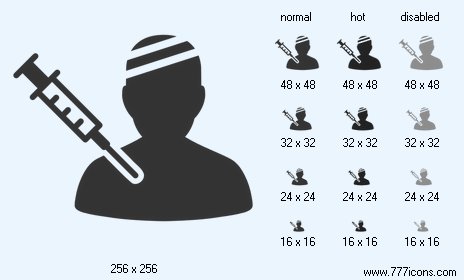 Patient Vaccination Icon Images