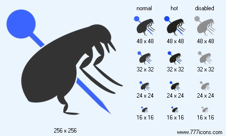 Pinned Flea Icon Images