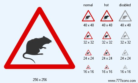 Rat Warning Icon Images