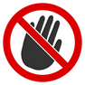 Restricted Hand icon