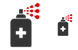 Sanitizer spray icons