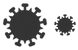 SARS virus icons