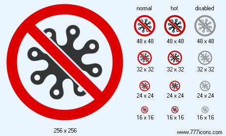 Stop Bacilla Icon Images