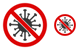 Stop coronavirus icons