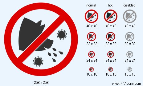 Stop Swine Flu Icon Images