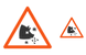 Swine flu warning icons