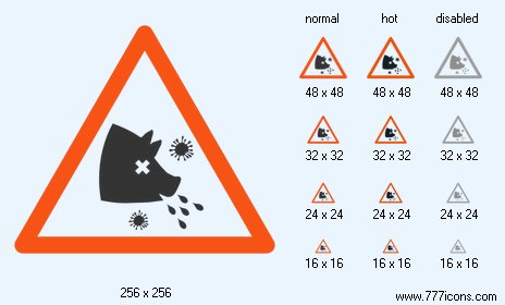 Swine Flu Warning Icon Images
