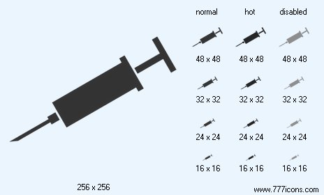 Syringe V3 Icon Images