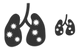 Viral pneumonia icons