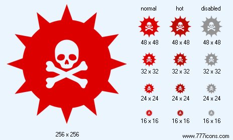 Viral Toxin Icon Images