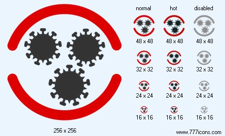 Virus Container Icon Images