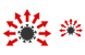 Virus distribution icons